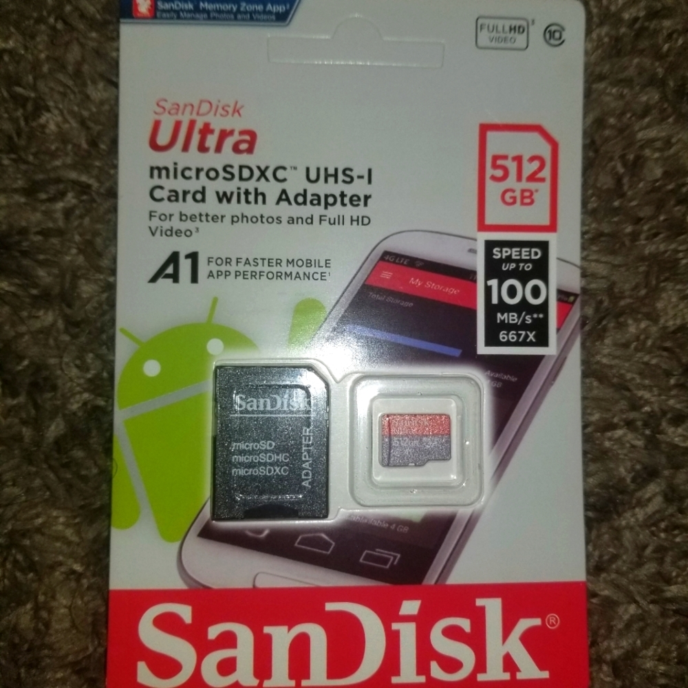 Sandisk 512gb Micro SD card
